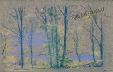 Landscape with Trees from A.B. Davies book, edition -23, 50